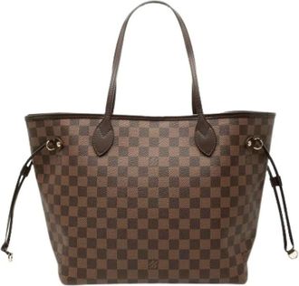 Louis Vuitton Pre-owned Neverfull MM - Dames - Pre-owned - Bruin - Maat: ONE Size Zijde