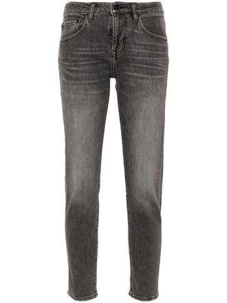 AG - Adriano Goldschmied Ex-Boyfriend Slim mid-rise jeans - Grey