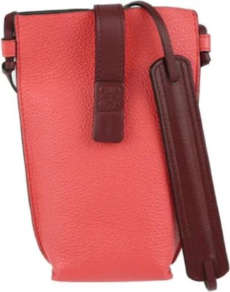 Loewe Pre-owned Cross Body Bags, female, Orange, Size: ONE SIZE Pre-owned Fabric shoulder-bags