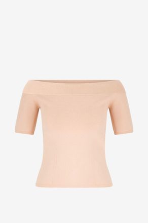 Alexander McQueen Schulterfreies Stricktop