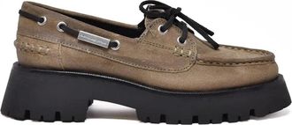 Alexander Wang Boat Shoes With Plateau Sole And Stitched Moccasin Design