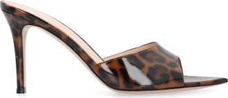 Gianvito Rossi Elle 85 Mule - Dames - Muiltjes - Veelkleurig - 37 EU - Leer - Schoenen