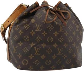 Louis Vuitton Pre-owned Vintage Monogram Canvas Bucket Bag - Dames - Vintage Tas - Bruin - ONE Size - Leer - Vintage