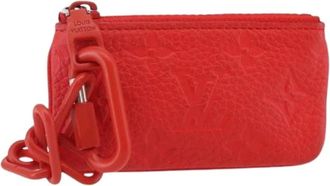 Louis Vuitton Pre-owned Mini Bags, female, Red, Size: ONE SIZE Pre-owned Canvas Wallet
