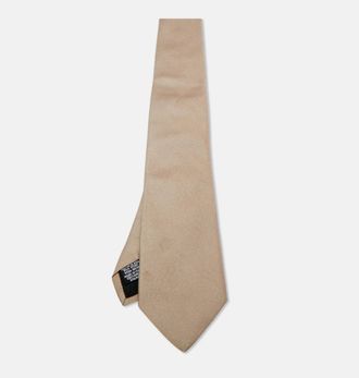 HUGO BOSS Boss By Hugo Boss Dark Beige Silk Tie