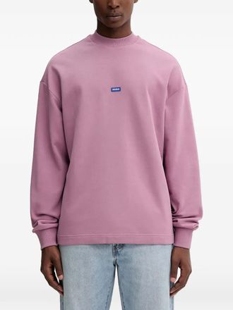 HUGO BOSS Sweater met logopatch - Roze