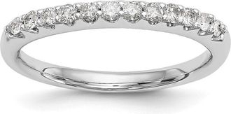 Diamond2Deal 14k Gold Lab Grown Diamond Wedding Band Ring 0.26Ct Clarity- VS Color- G-H