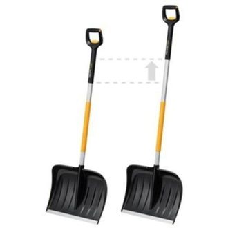 Fiskars Cuchilla Quitanieves Fiskars Snowxpert Con Mango Telesc&oacute;pico Apta Para Despejar Calzadas
