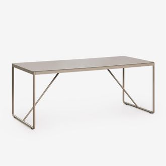 Sklum Mesa De Comedor Rectangular 185x85 Cm En Acero Melida Sklum