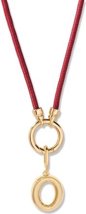 Brook & York Kai Initial Charm Necklace in Gold/Purple O at Nordstrom