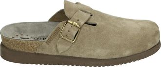 Mephisto Taupe Su&egrave;de Instap Sandalen - Dames - Slip ons - Beige - 39 EU - Su&egrave;de - Schoenen