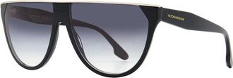 Victoria Beckham Sunglasses Rectangle Full Rim, Black Frame And Smoke Gradient Lens Vb682S001
