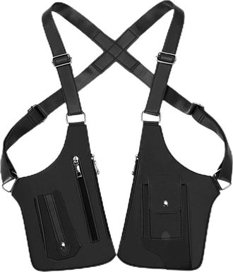 Generic Premium Leather Adjustable Underarm Shoulder Bag For Men & Women,Man Purse Crossbody Masculine Crossbody Bag (Black)