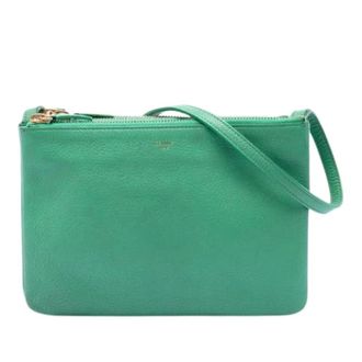 Celine Pre-owned Cross Body Bags, female, Green, Size: ONE SIZE Pre-owned Trio Bag