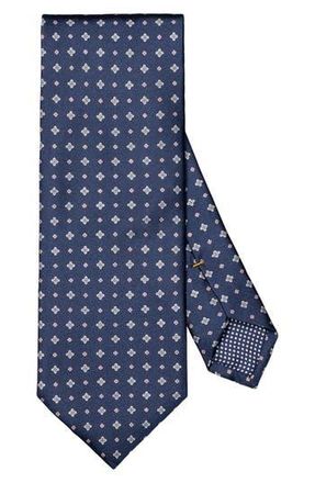 Eton Micro Floral Silk Tie in Dark Blue at Nordstrom Rack