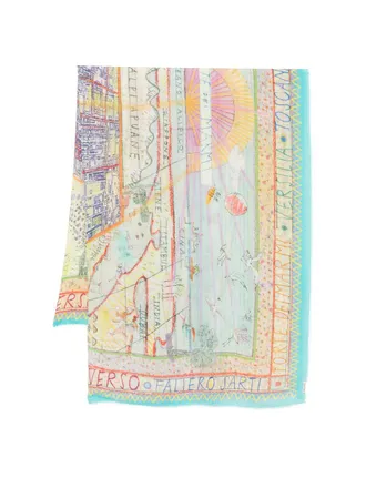 Faliero Sarti Womens Forte Dei Marmi Silk Blend Stole