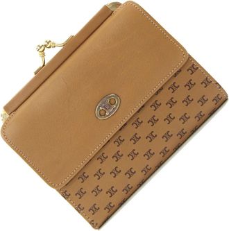Celine Brown Leather Wallet (Tri-Fold) (Pre-Owned)