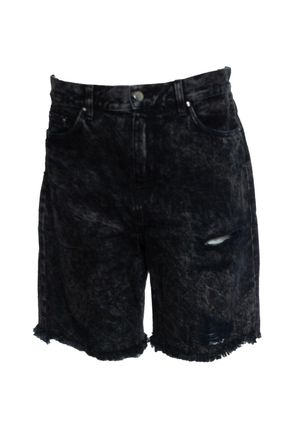Amiri Trasher denim shorts in black