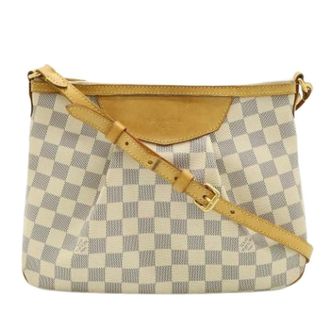 Louis Vuitton Pre-owned Cross Body Bags, female, Beige, Size: ONE SIZE Pre-owned Vintage Damier Azur Shoulder Bag