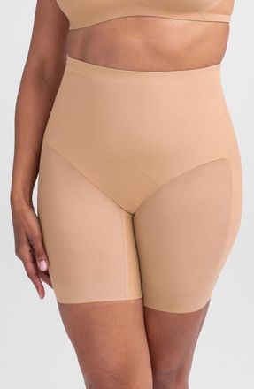 Honeylove Mid Waist Shorts in Sand at Nordstrom, Size X-Large