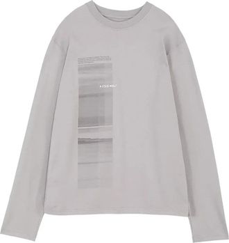 A-Cold-Wall* Diffusion Graphic Long Shirt Tee Mid Grey ACWMTS087-MIDGRE