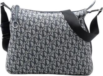 Dior Pre-owned Canvas Crossbody Bag - Dames - Vintage Schoudertas - Blauw - ONE Size - Vintage