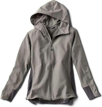 Orvis Womens PRO LT Softshell Hoodie Jacket - Granite