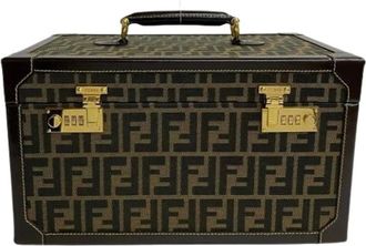 Fendi Pre-owned Handbags, female, Brown, Size: ONE SIZE Pre-owned Canvas fendi-bags