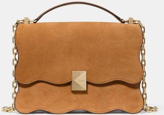 Kate Spade New York Deco Wavy Suede Chain Shoulder Bag