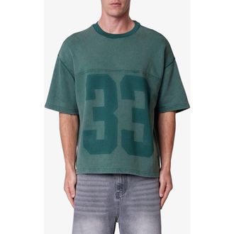 mnml Vintage French Terry Graphic T-Shirt in Green at Nordstrom, Size Xxx-Large