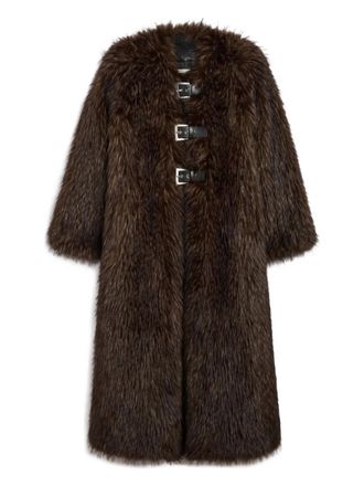 Apparis Nolwen buckled coat - Brown