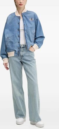 Karl Lagerfeld Jeans con placca logo - Blu