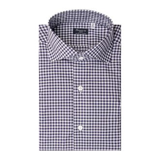 Finamore Heren, Overhemden, Blauw, Maat: M