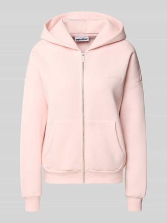 Review Relaxed Fit Sweatjacke mit Kapuze in Rose, Gr&ouml;&szlig;e XL