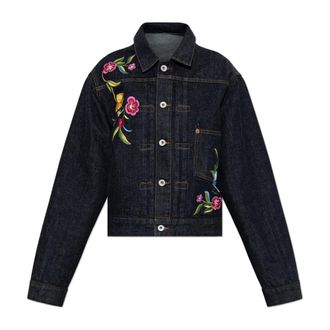 Kenzo Dames, Jassen, Blauw, Maat: M Denim