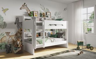 Flair Interstellar Bunk Bed in White | Size: Single