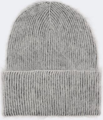 Brunello Cucinelli Ribbed-knit mohair and wool-blend beanie