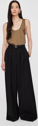 Anine Bing Lea Top in Deep Brown at Nordstrom, Size Medium