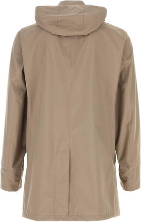 Herno Mens Carcoat Coat Gray Polyester