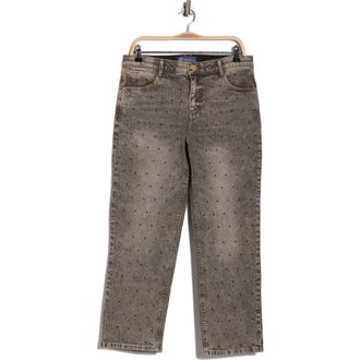 Democracy AbSolution High Waist Boyfriend Jeans in Tinted Brown at Nordstrom Rack, Size 14