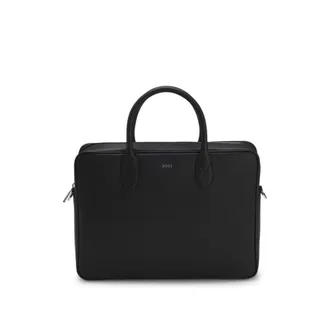 BOSS Grained document case with logo lettering