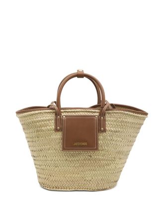 Jacquemus Bolso Cesta Le Panier Soli De Rafia