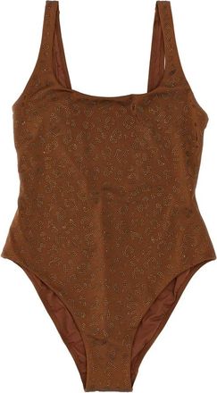 MC2 Saint Barth Lora One-Piece Badpak - Dames - Badpakken - Bruin - S - Badmode