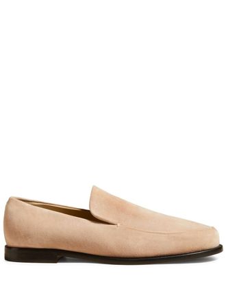 Khaite Alessio suede loafers - women - Suede - 36.5 - Neutrals