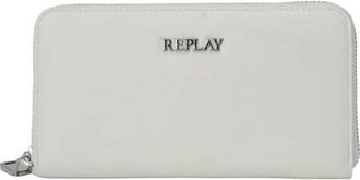 Replay Ritsportemonnee - Dames - Portefeuilles - Wit - ONE Size - Polyester - Accessoires
