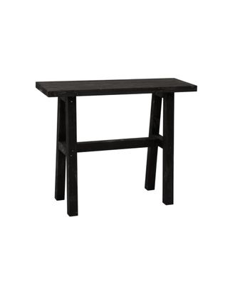 Deco Wood Consola de madera maciza en tono nogal de 100x80cm