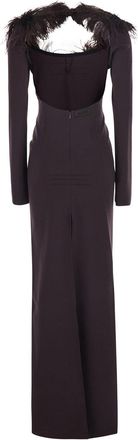 The Attico Womens Long Cotton Dress, Brown