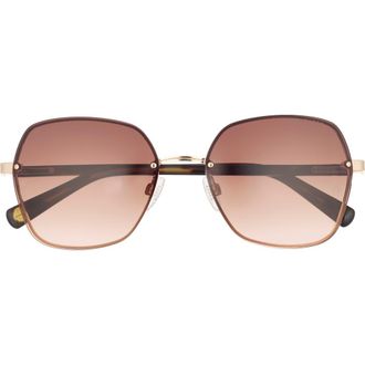 Ted Baker 59mm Gradient Square Sunglasses in Gold at Nordstrom Rack