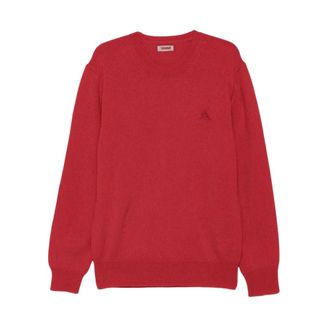 Baracuta Shetland Crewneck - Knitwear - Hombre - Rojo - XL