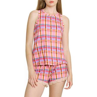 Honeydew Intimates Intimates All American Shortie Pajamas in Madras at Nordstrom, Size X-Small